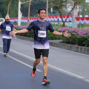 Race photo from KEMLU RUN 2026
