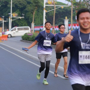 Race photo from KEMLU RUN 2026