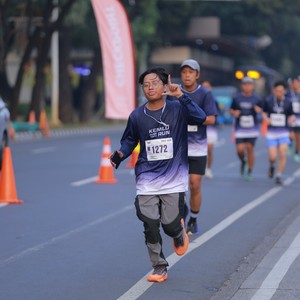 Race photo from KEMLU RUN 2026