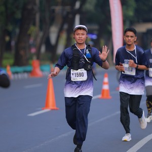 Race photo from KEMLU RUN 2026