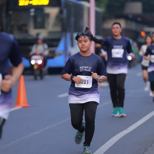 Race photo from KEMLU RUN 2026