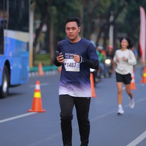 Race photo from KEMLU RUN 2026