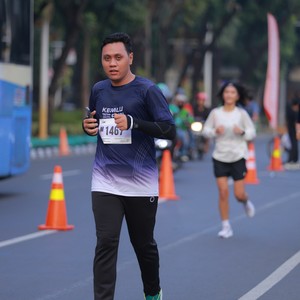 Race photo from KEMLU RUN 2026