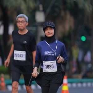 Race photo from KEMLU RUN 2026