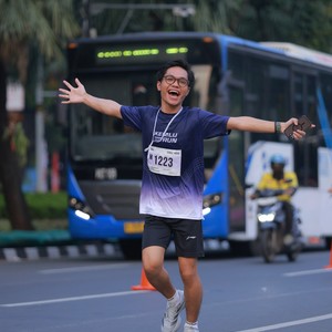 Race photo from KEMLU RUN 2026