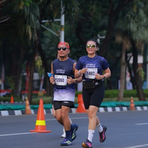 Race photo from KEMLU RUN 2026