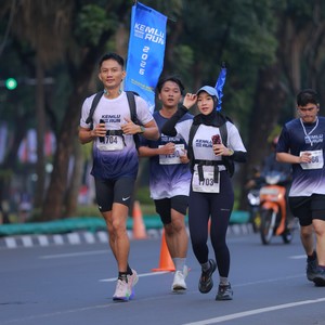 Race photo from KEMLU RUN 2026