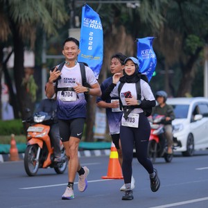 Race photo from KEMLU RUN 2026