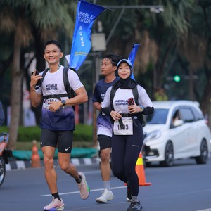 Race photo from KEMLU RUN 2026