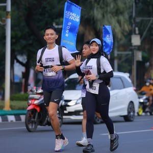 Race photo from KEMLU RUN 2026