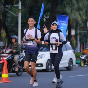 Race photo from KEMLU RUN 2026