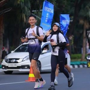 Race photo from KEMLU RUN 2026