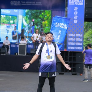 Race photo from KEMLU RUN 2026