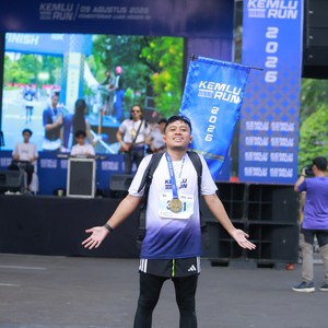 Race photo from KEMLU RUN 2026
