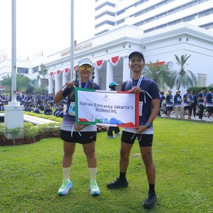 Race photo from KEMLU RUN 2026