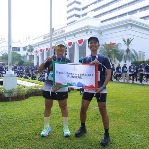 Race photo from KEMLU RUN 2026