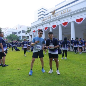 Race photo from KEMLU RUN 2026