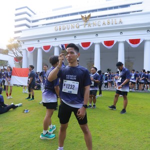 Race photo from KEMLU RUN 2026