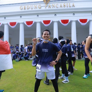 Race photo from KEMLU RUN 2026