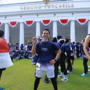 Race photo from KEMLU RUN 2026