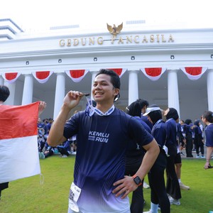 Race photo from KEMLU RUN 2026