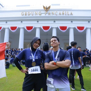 Race photo from KEMLU RUN 2026