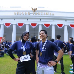 Race photo from KEMLU RUN 2026
