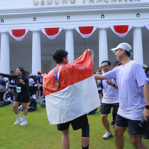 Race photo from KEMLU RUN 2026