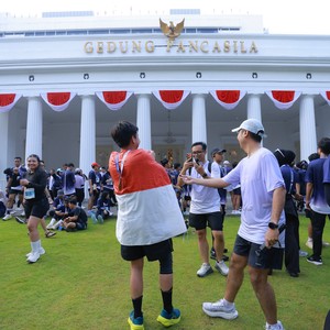 Race photo from KEMLU RUN 2026