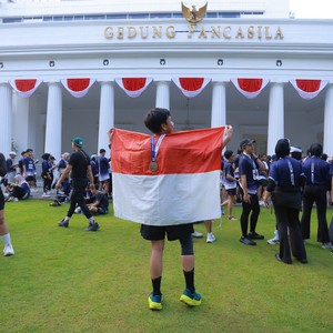 Race photo from KEMLU RUN 2026