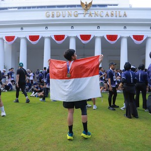 Race photo from KEMLU RUN 2026