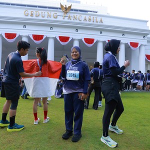Race photo from KEMLU RUN 2026