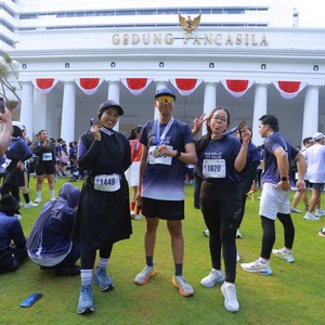 Race photo from KEMLU RUN 2026