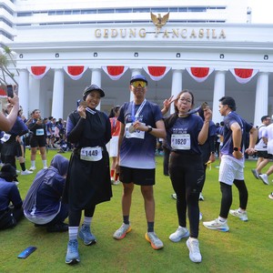 Race photo from KEMLU RUN 2026