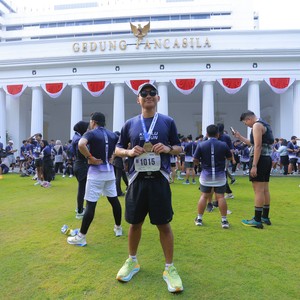 Race photo from KEMLU RUN 2026