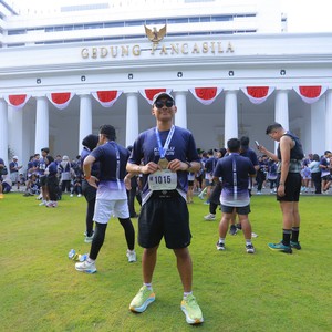 Race photo from KEMLU RUN 2026