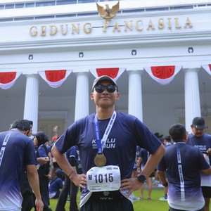 Race photo from KEMLU RUN 2026