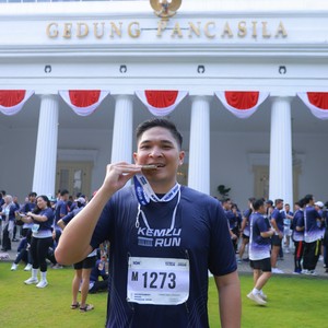 Race photo from KEMLU RUN 2026