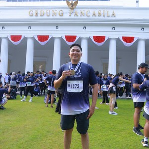 Race photo from KEMLU RUN 2026