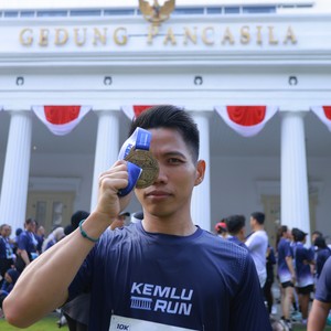 Race photo from KEMLU RUN 2026