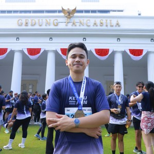 Race photo from KEMLU RUN 2026