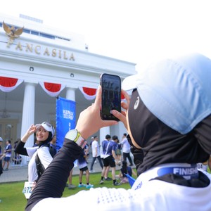 Race photo from KEMLU RUN 2026