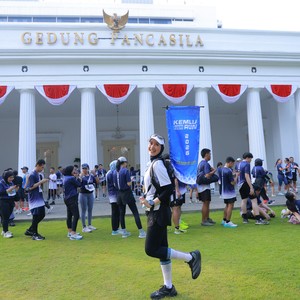 Race photo from KEMLU RUN 2026
