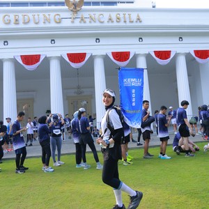 Race photo from KEMLU RUN 2026