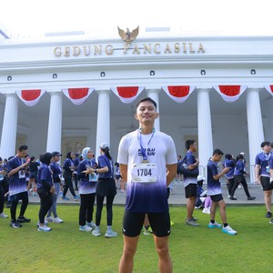 Race photo from KEMLU RUN 2026