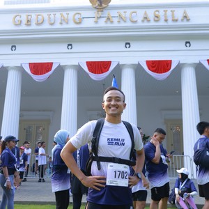 Race photo from KEMLU RUN 2026