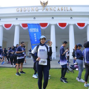 Race photo from KEMLU RUN 2026