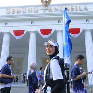 Race photo from KEMLU RUN 2026