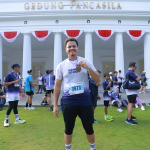 Race photo from KEMLU RUN 2026