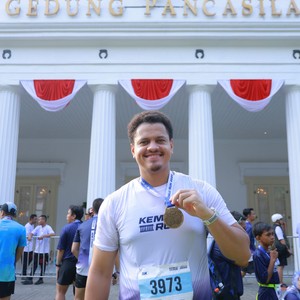 Race photo from KEMLU RUN 2026
